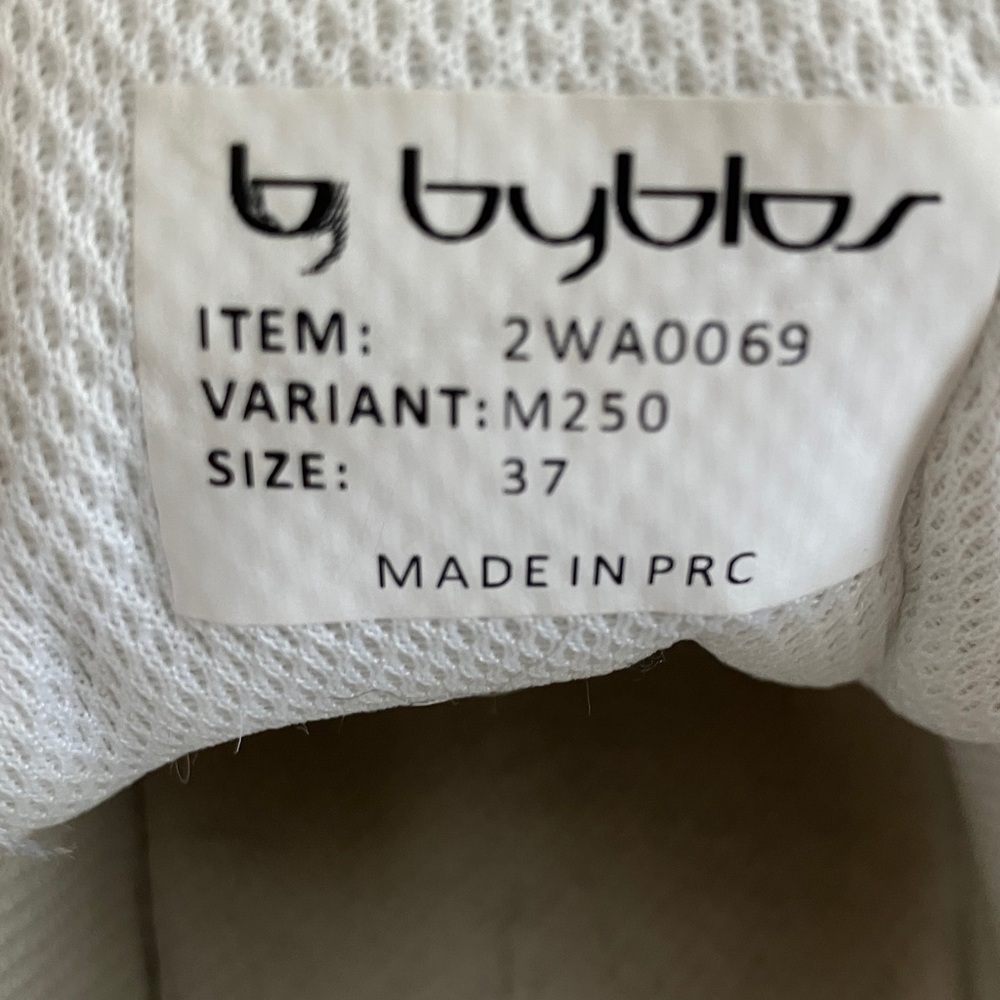 Byblos White Platform Sneakers with Silver Stripes - Picture 8 of 8